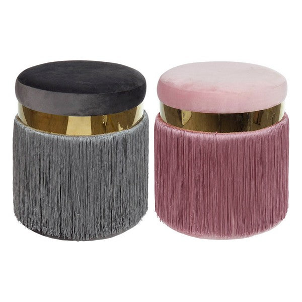 Fußstütze Dekodonia Flecos Polyester Metall (35 x 35 x 41 cm)