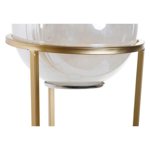 Stehlampe Dekodonia Bold Kristall Metall Golden (20 x 20 x 70 cm) (15 x 15 x 33)