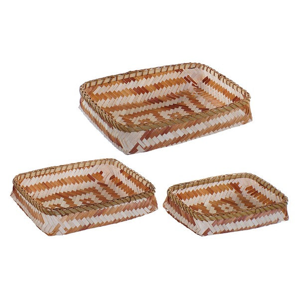 Tablettset Dekodonia Far Boho Natural Bambus (3 pcs)