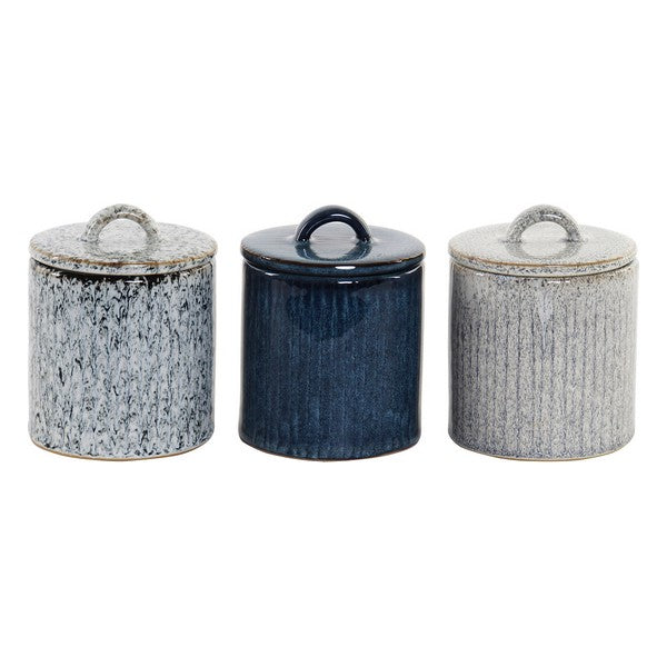 Duftkerze Dekodonia aus Keramik mit Deckel (3 pcs) (9 x 9 x 11 cm)