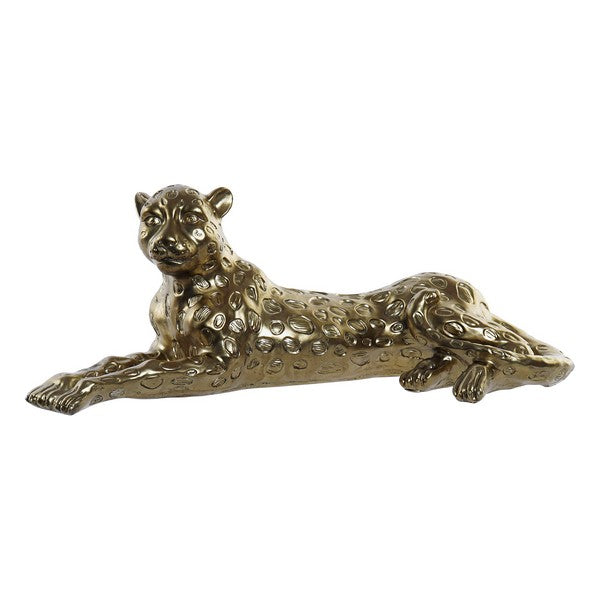Skulptur Dekodonia Leopard Golden Harz (59 x 21 x 20 cm)
