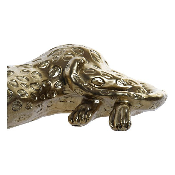 Skulptur Dekodonia Leopard Golden Harz (59 x 21 x 20 cm)
