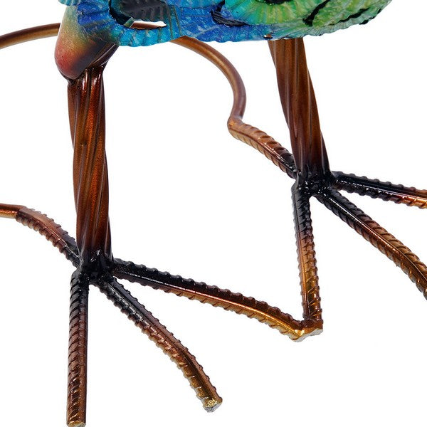 Deko-Figur Dekodonia Pfau Metall Glanzfinish (118 x 29 x 102 cm)