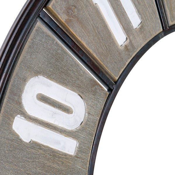 Wanduhr Dekodonia Metall Holz MDF (80 x 4 x 80 cm)