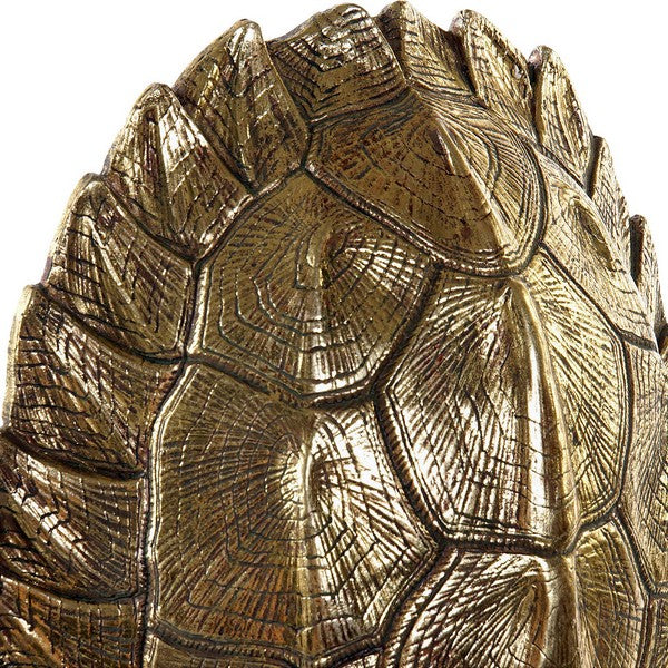 Skulptur Dekodonia Schale Golden (21 x 9 x 30 cm)