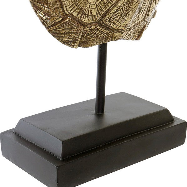 Skulptur Dekodonia Schale Golden (21 x 9 x 30 cm)
