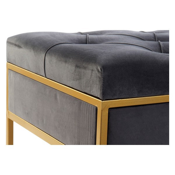 Barhocker Dekodonia Polyester Metall (47,5 x 10 x  cm)