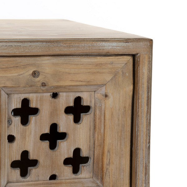 TV-Möbel Dekodonia Braun Holz Metall (120 x 35 x 55 cm)