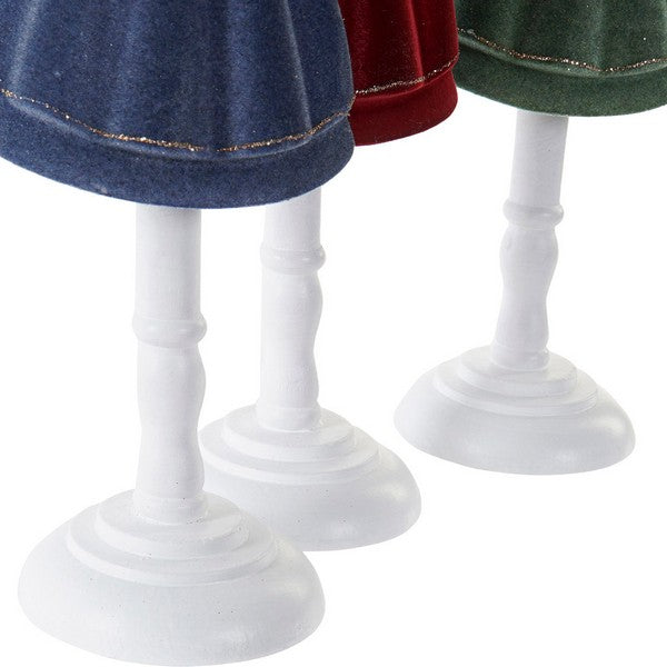 Schmuckständer Dekodonia Polyester Harz Beflockt (10 x 9 x 33 cm) (3 pcs)