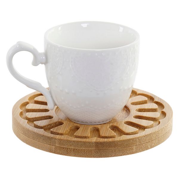 Satz von Kaffeetassen Dekodonia Bambus Porzellan Mandala (75 ml) (12 pcs)
