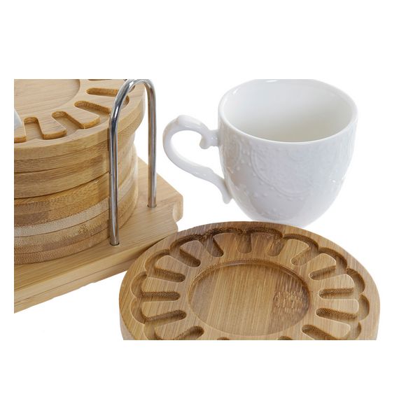 Satz von Kaffeetassen Dekodonia Bambus Porzellan Mandala (75 ml) (12 pcs)