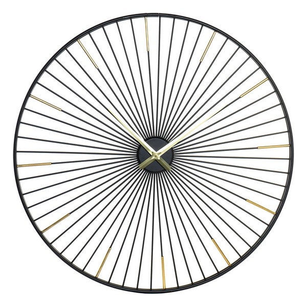 Wanduhr Dekodonia Schwarz Metall (100 x 5 x 100 cm)