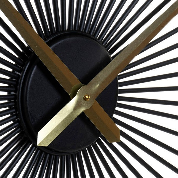 Wanduhr Dekodonia Schwarz Metall (100 x 5 x 100 cm)