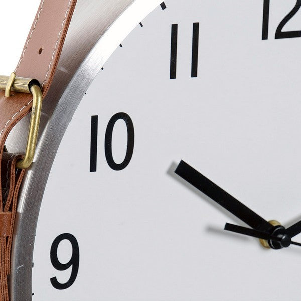 Wanduhr Dekodonia Silberfarben Polyurethan Aluminium (33 x 4 x 60 cm)