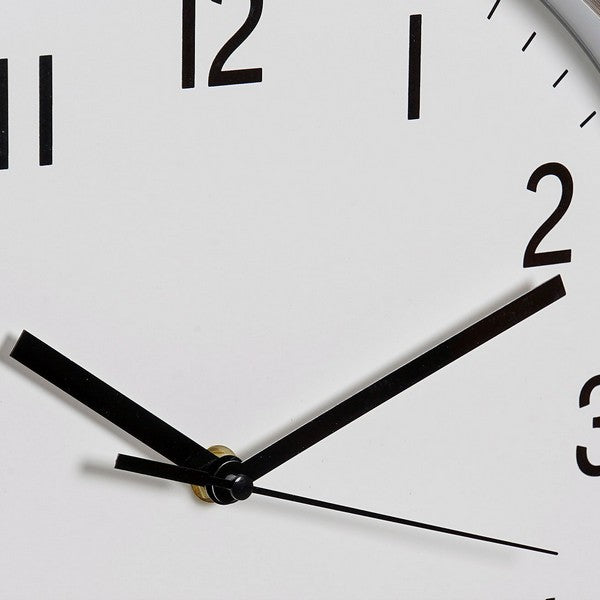 Wanduhr Dekodonia Silberfarben Polyurethan Aluminium (33 x 4 x 60 cm)