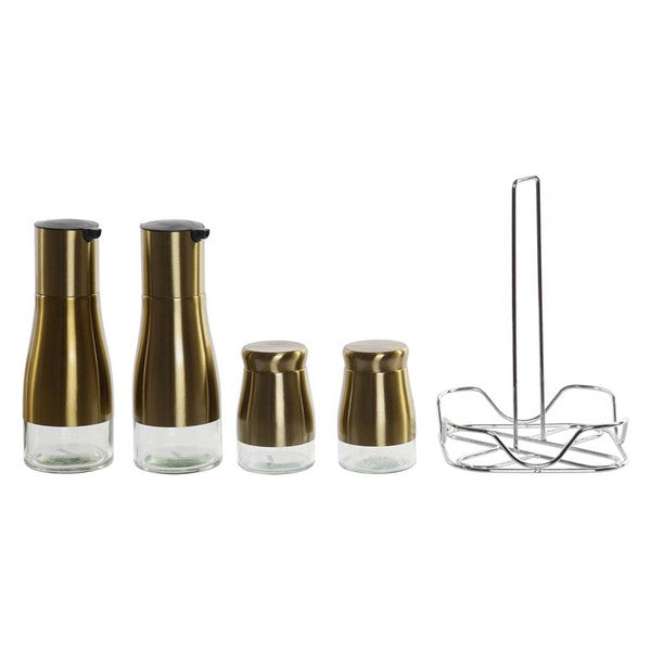 Gewürzset Dekodonia Metall Kristall PP (280 ml) (4 pcs)
