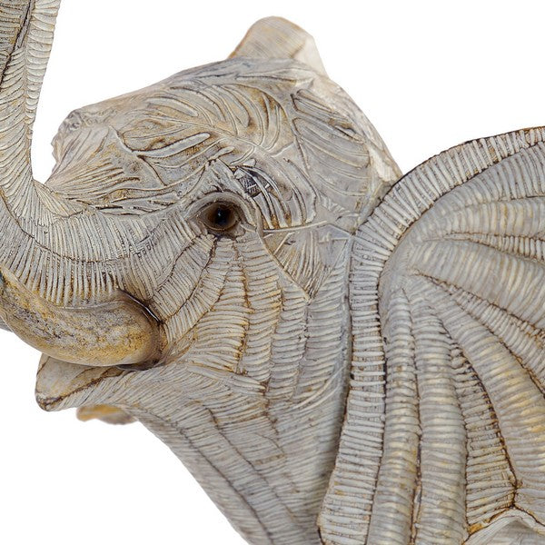 Skulptur Dekodonia Elefant Beige (33 x 17 x 35 cm)
