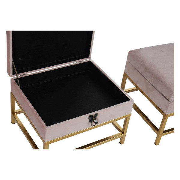 Barhocker Dekodonia Samt Metall Holz MDF (3 pcs)