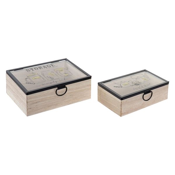 Teebox Dekodonia Storage Holz MDF (2 pcs)