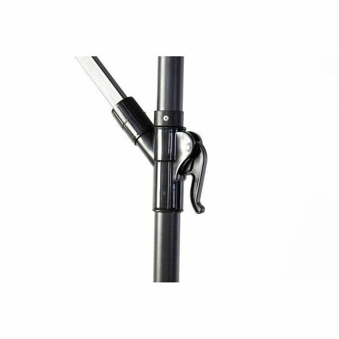 Solskærm DKD Home Decor Grau Polyester Stahl (300 x 300 x 250 cm)