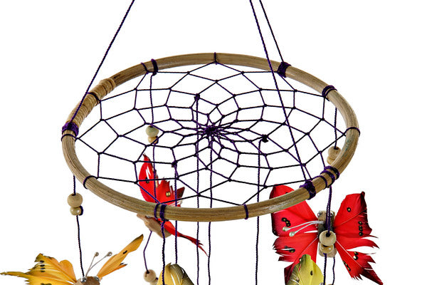 Dekoration zum Aufhängen Dekodonia Rattan Feder (16 x 16 x 70 cm)