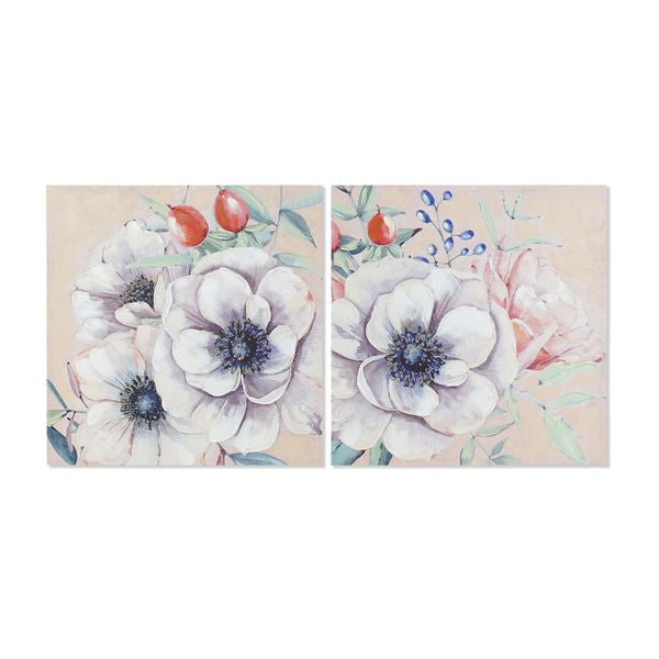 Bild Dekodonia Blomster Holz (2 pcs) (60 x 3 x 60 cm)