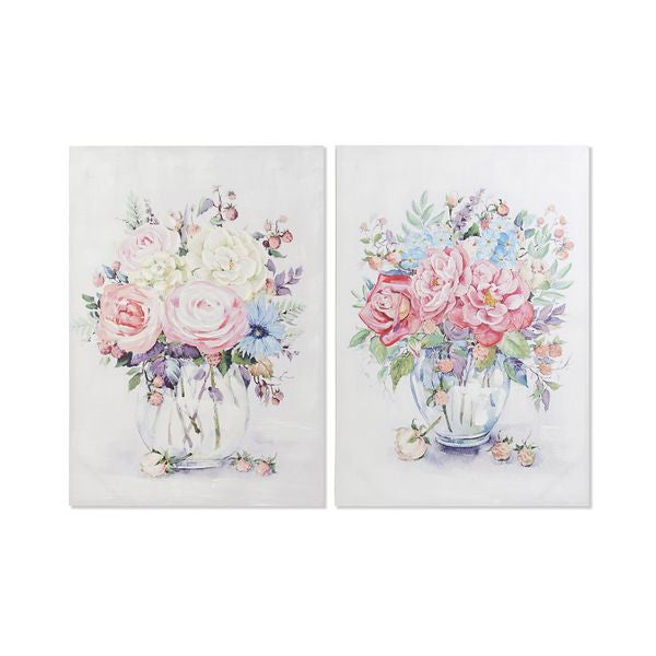 Bild Dekodonia Blomster Holz (2 pcs) (70 x 3 x 100 cm)