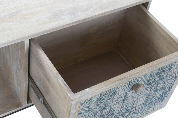 TV-Tisch mit Schubladen Dekodonia Mango-Holz (150 x 40 x 56 cm)