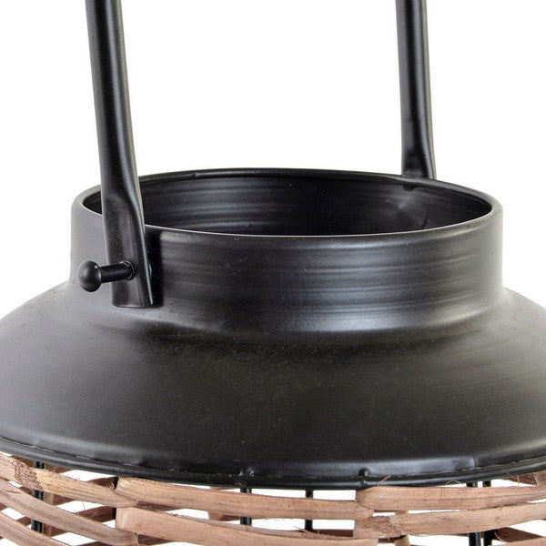 Tischlampe Dekodonia Metall Rattan Orientalisch (27 x 27 x 63 cm)