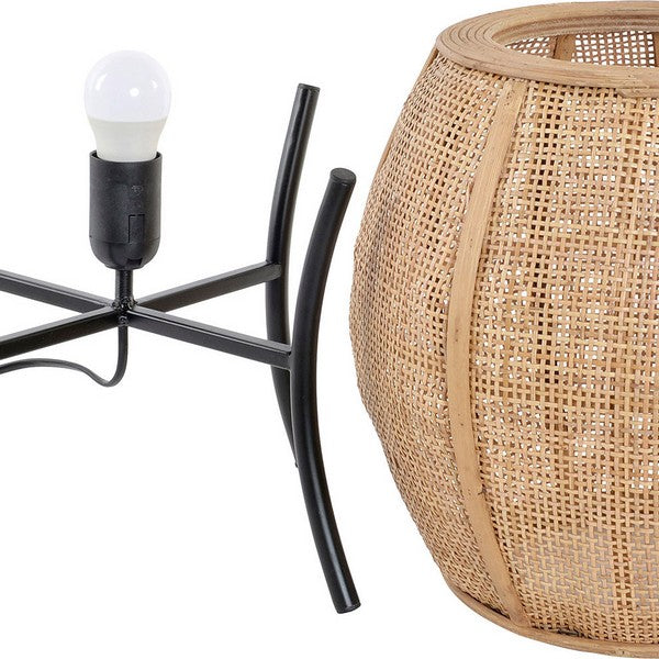 Tischlampe Dekodonia Leinen Metall Orientalisch (30 x 30 x 41 cm)