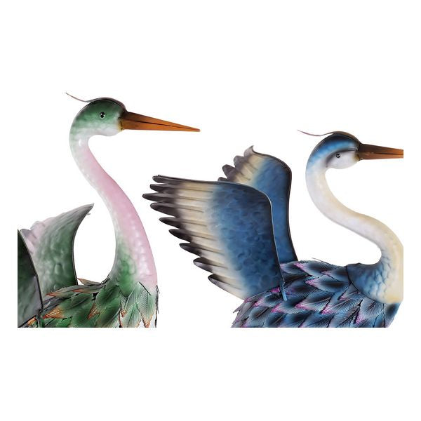 Deko-Figur Dekodonia Fugl Metall (2 pcs) (36 x 44 x 92 cm)