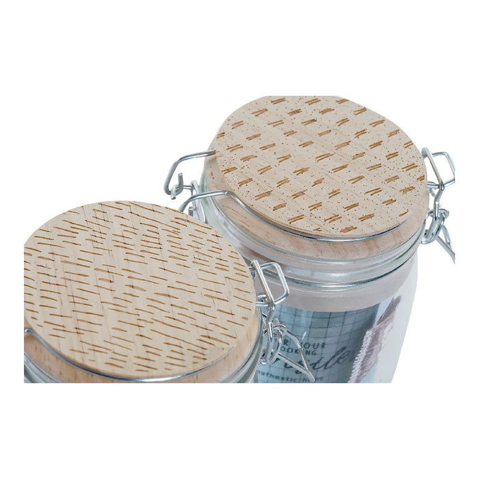 Boot DKD Home Decor Durchsichtig Holz Kristall (750 ml) (2 pcs)