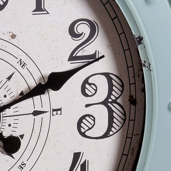 Wanduhr Dekodonia Kompass Metall (2 pcs)