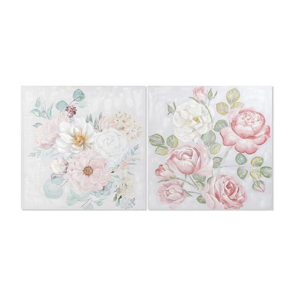 Bild Dekodonia Blomster Bunt (2 pcs) (100 x 3 x 100 cm)