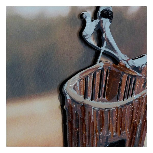 Bild Dekodonia Leinwand 3D Rotes Fahrrad (90 x 3 x 60 cm)