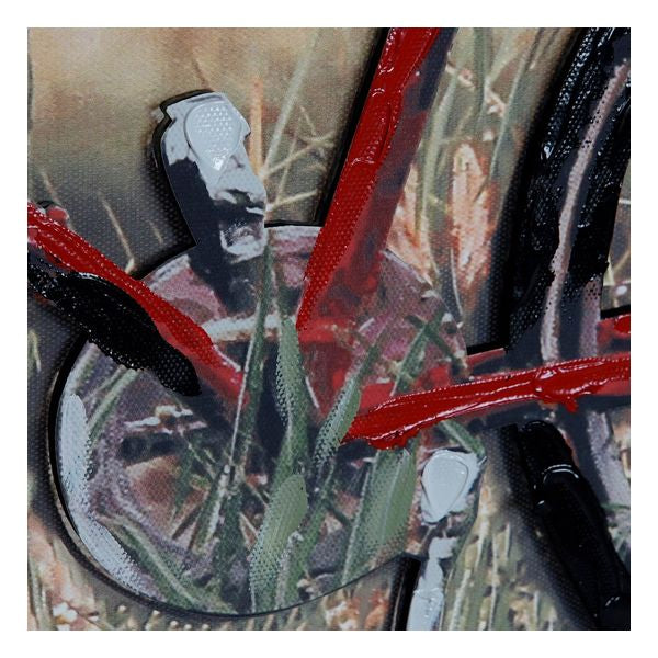 Bild Dekodonia Leinwand 3D Rotes Fahrrad (90 x 3 x 60 cm)