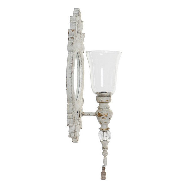 Lampe Dekodonia Wandleuchte Metall Kristall Traditionell (30 x 20 x 70 cm)