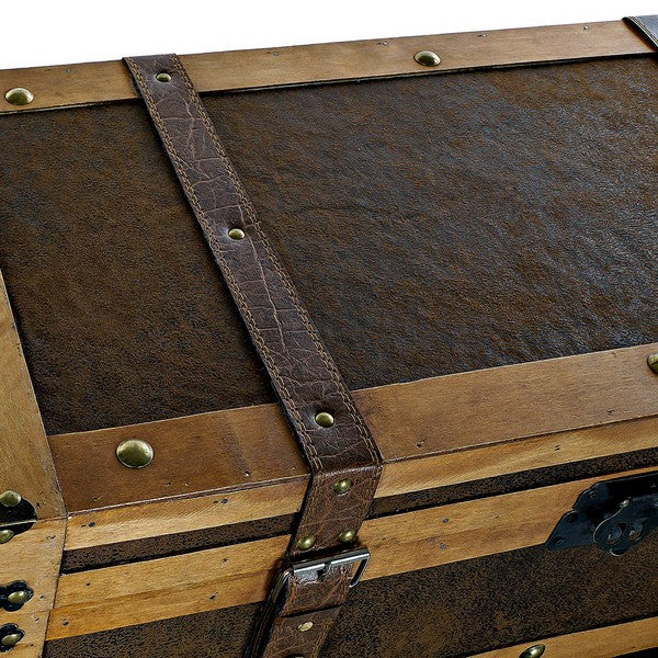 Truhe Dekodonia Braun Pappelholz Polyurethan (3 pcs)