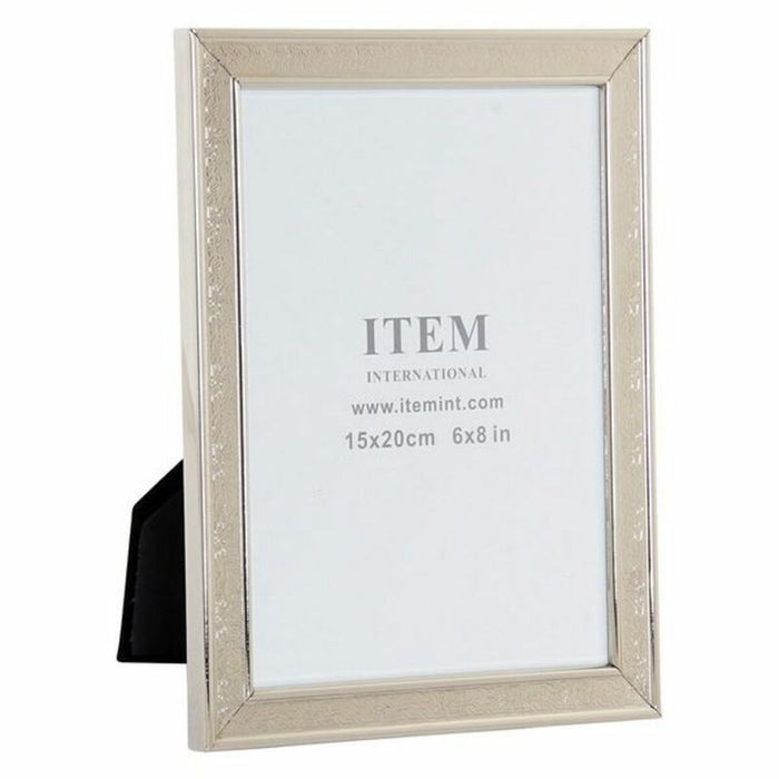 Fotorahmen DKD Home Decor Kristall Metall Papier Traditionell Holz MDF (15 x 20 cm)
