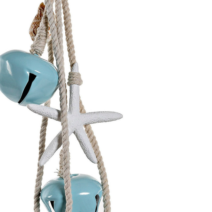 Dekoration zum Aufhängen DKD Home Decor Schelle Metall Schnur (6 x 6 x 66 cm)