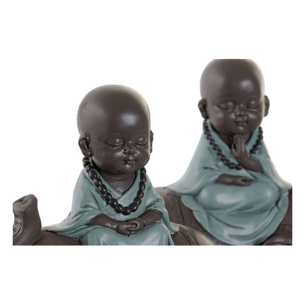 Deko-Figur Dekodonia Mönch Elefant Harz (2 pcs) (17 x 9 x 18 cm)