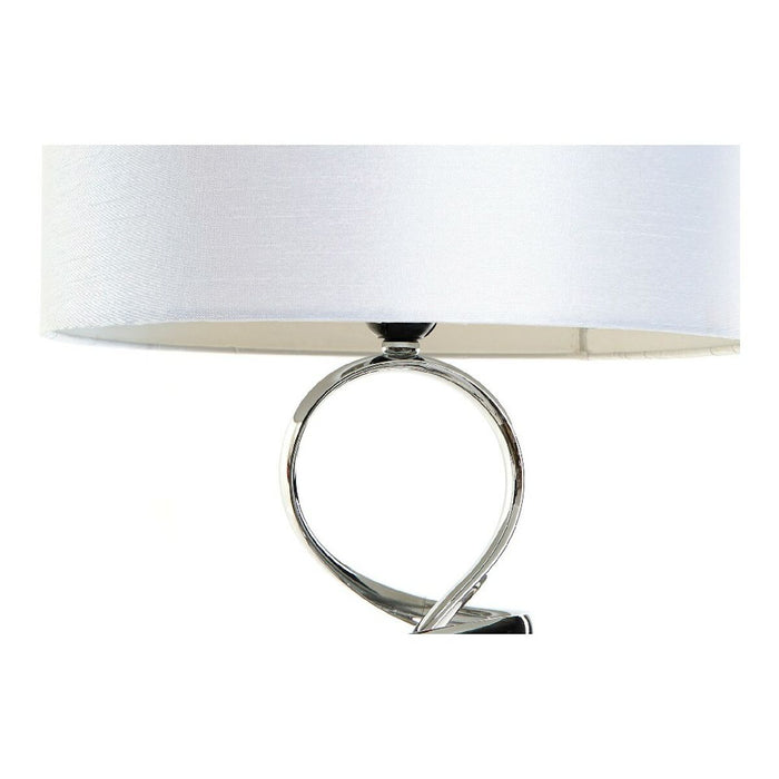 Tischlampe DKD Home Decor Silber Polyester Metall Stoff (33 x 33 x 55 cm)
