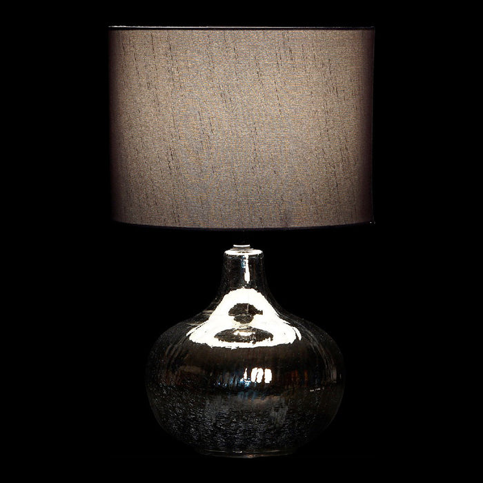 Tischlampe DKD Home Decor Silber Metall Stoff Kristall (28 x 28 x 45 cm)