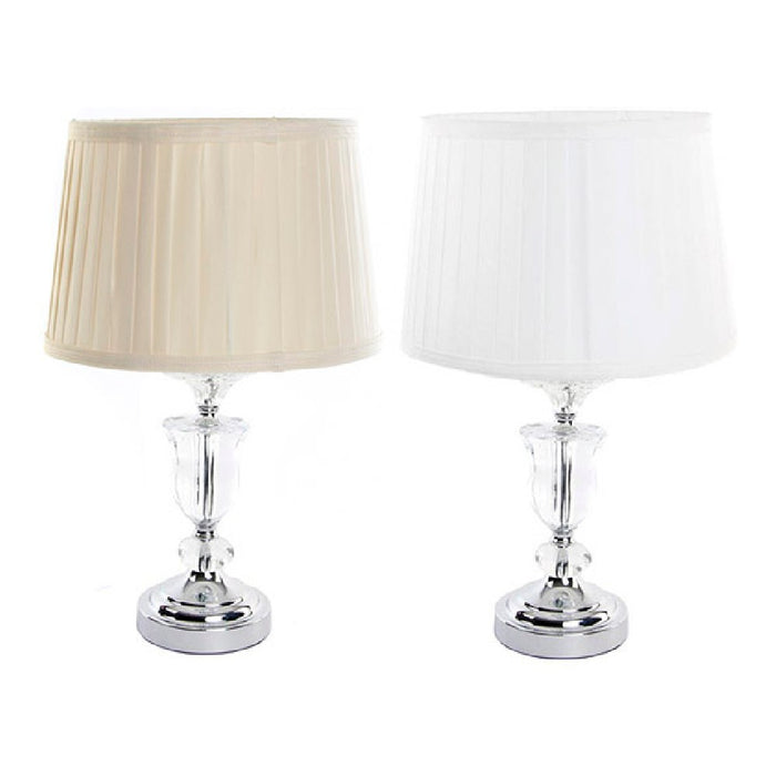 Tischlampe DKD Home Decor Metall Stoff Kristall (2 pcs) (30 x 30 x 48 cm)