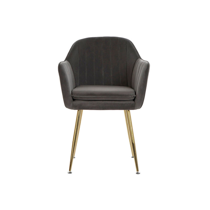 Armlehnstühle DKD Home Decor Metall Polyester (56 x 60 x 85 cm)