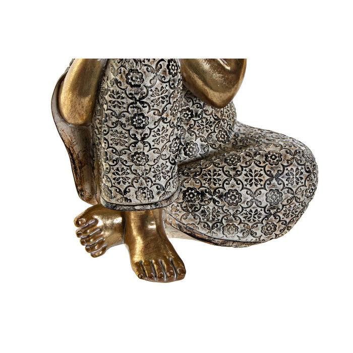 Deko-Figur DKD Home Decor Harz Buddha (14.5 x 12 x 19.5 cm)