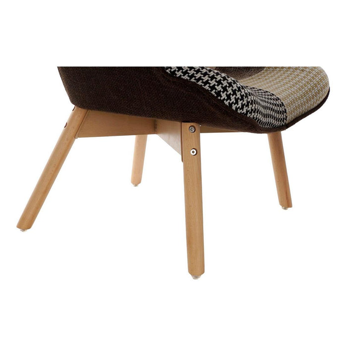 Sessel DKD Home Decor Polyester Kiefer (70 x 62 x 99 cm) (2 pcs)