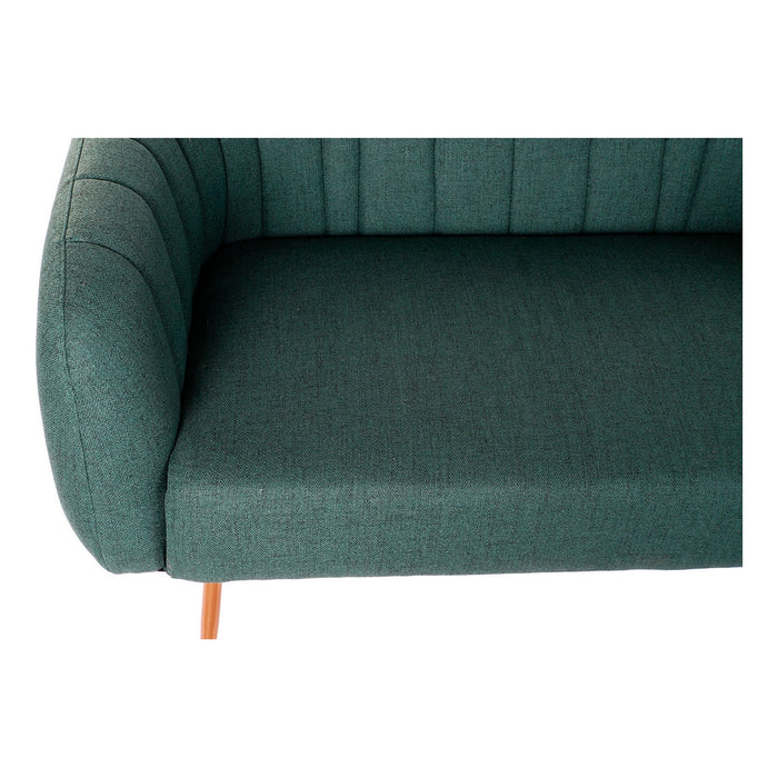 Sofa DKD Home Decor grün Polyester Metall Golden Glam (129 x 75 x 73 cm)