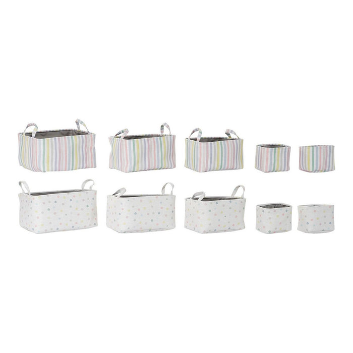 Korb-Set DKD Home Decor Polyester (2 pcs)