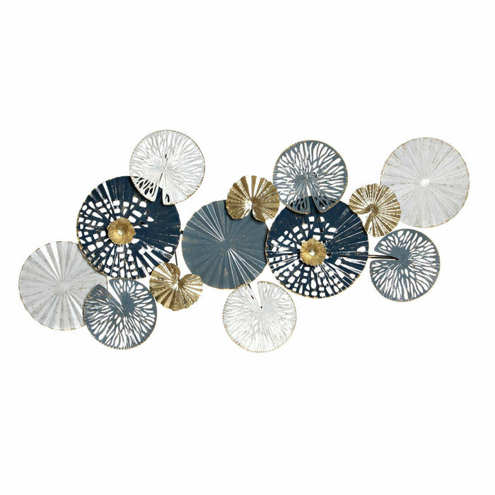 Wanddekoration DKD Home Decor Metall Kreise (124 x 8 x 64 cm)